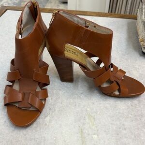 Michael Kors Tan Leather Strappy Heels